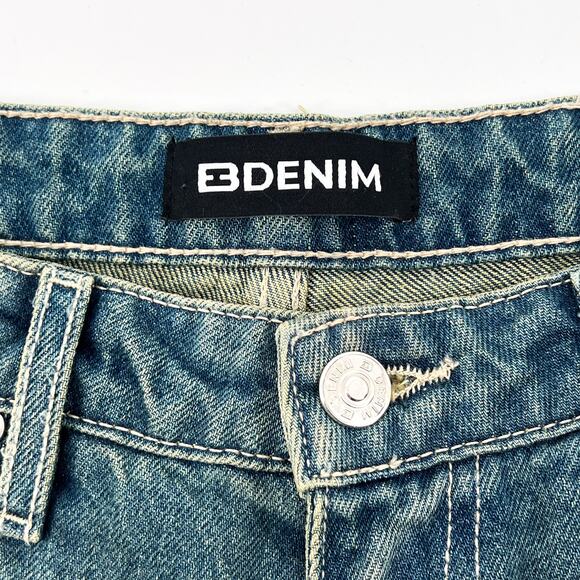 EB Denim Loon Wide Leg Jeans Women’s Size 28 Olio Spray Wash 100% Cotton - Picture 3 of 6